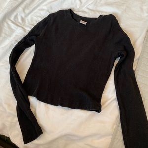 TNA Ribbed Cropped Longsleeve